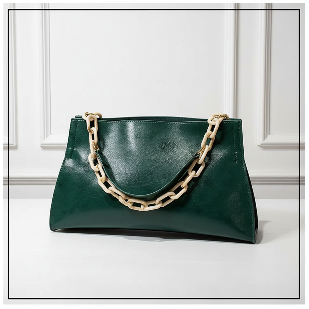 Sac Structuré Vert KK Prestige